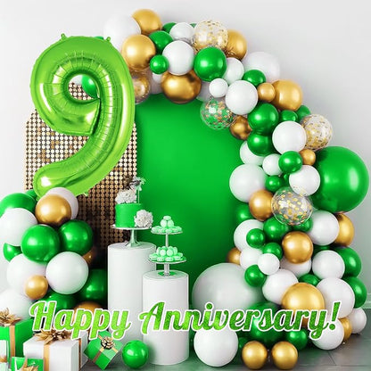 Green Number 9 Balloon 40 Inch, Big Large Foil Helium Number Balloons, Jumbo - Image 6