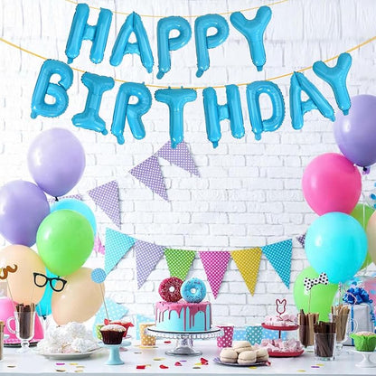 LIOZEOKUN Happy Birthday Balloon Letters 16 inch Mylar Foil Birthday Balloons - Image 6