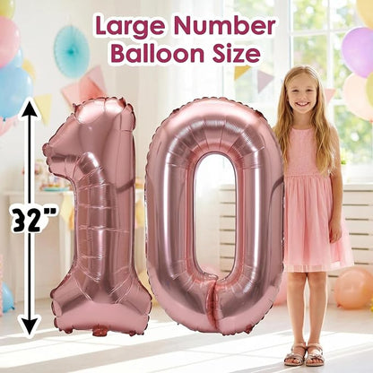 YPSelected 32 Inch Large Foil Helium Number Balloon Birthday Wedding Party 0-9 - Image 4