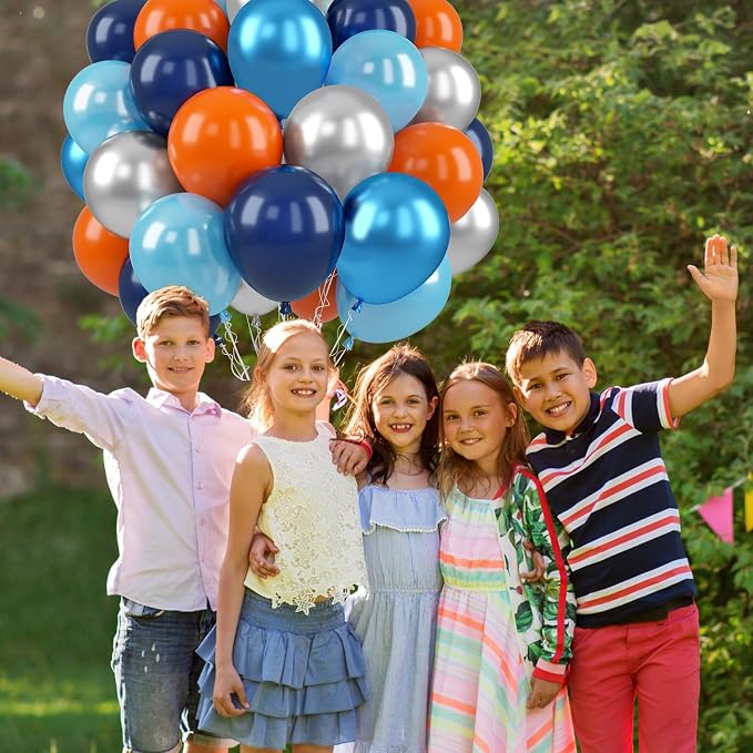 Paready Blue and Orange Balloons - Image 5