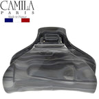 Camila Paris CP2122 French Hair Clip for Women for Long Curly Wavy Hair, Gray, Girls Hair Claw Clips Jaw Fashion Styling Hair Accessories for Women, Strong Hold No Slip Grip, Made in France