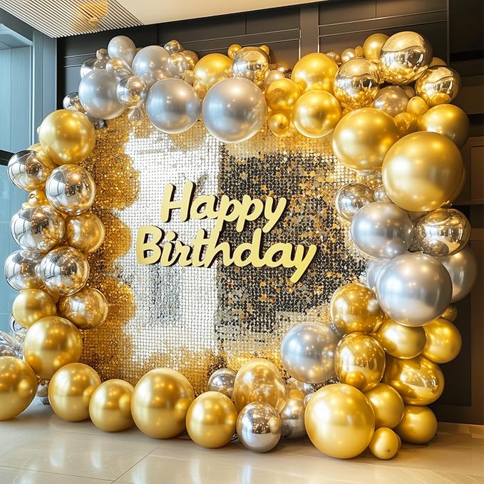 RUBFAC Gold Balloons 120pcs 12 Inch, 2026 International Football Game Decor - Image 6