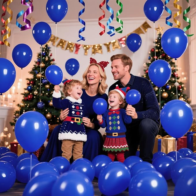 200pcs Royal Blue Balloons 5 Inch, Small Mini Latex Balloons - Image 7