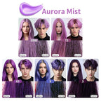Temporary Hair Color Gel, Purple Hair Dye Color Gel Washable Natural Instant Hair Color Wax for DIY Hairstyle for Kids Men Women(Color #5)
