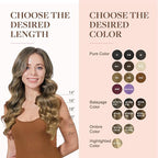 GOO GOO Clip in Hair Extensions Real Human Hair, Remy Human Hair Extensions Clip ins for Women, Natural Human Hair, 18inch 120g 7Pcs, 7 Bronde