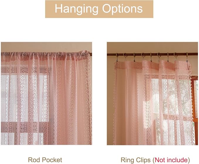 Sutuo Home Boho Sheer Curtains 96 inches Long - Image 6