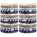 Funtopia 30 Pcs Hair Ties for Thick Hair - Bracelet Ponytail Holders, High Elastic Sports Accessories for Girls and Women, Mixed Color