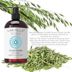 Laritelle Organic Conditioner 16 oz | Organic Prunella, Sesame, Flaxseed, Shea + Keratin + Biotin + Renewing Hair Growth Rosemary, Geranium, Myrtle, Ravintsara, Chamomile and Laurel Leaf | GF