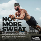 Tough Headwear Tough Outfitters Headband for Men - Mens Headbands - Working Out Sports Performance Head Bands - Athletic Cycling Running Sweat Band, Football Headbands - Sweat Bands Men/Women