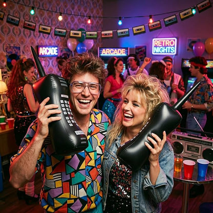 Gejoy 2 Packs Inflatable Mobile Phone Inflatable Retro Mobile Phone 80's 90's - Image 4