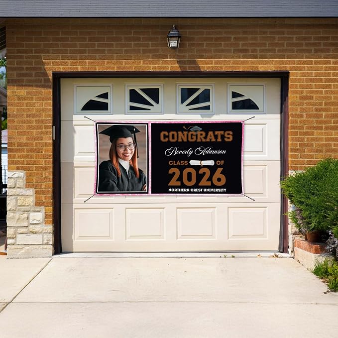Graduation Banner, Personalized Graduation Class of 2026 Backdrop Decorations - Image 8