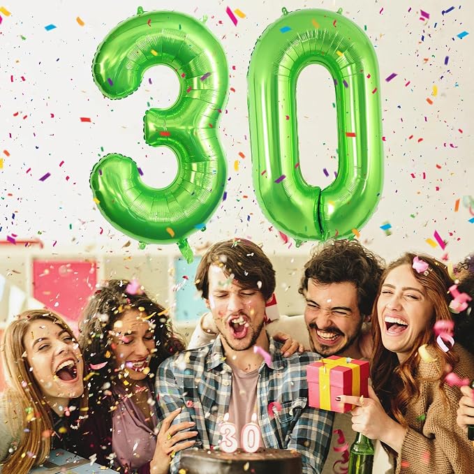 30 Number Balloons Large Foil Number Balloon Big 40 Inch - Image 3