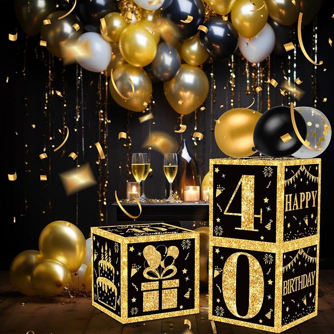 DataMoon 40th Birthday Decorations Boxes - Image 6