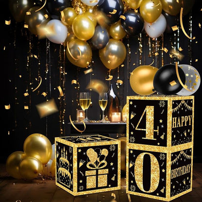 DataMoon 40th Birthday Decorations Boxes - Image 6