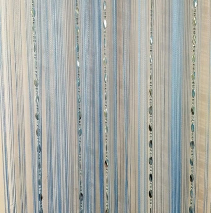 ave split 100cmX200cm Decorative Door String Curtain Beads Wall Panel Fringe - Image 6