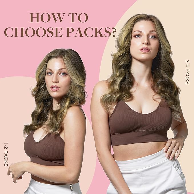 GOO GOO Tape in Hair Extensions Human Hair, 2/6/18 Balayage Brown to Dirty Blonde, 20inch 50g 20pcs, Thick Ends Straight Seamless, Invisible