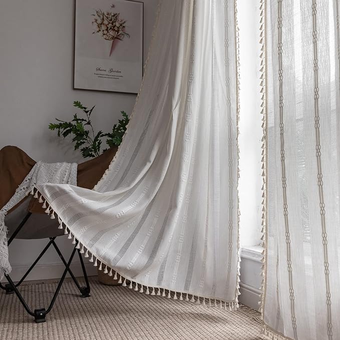 Boho Linen Curtains by BCLBUSTE