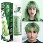 Temporary Hair Styling Color Serum, Green Blue Purple Red Hair Dye Color Gel Washable Natural Instant Hair Color Wax for DIY Hairstyle for Kids Men Women(Green#18)