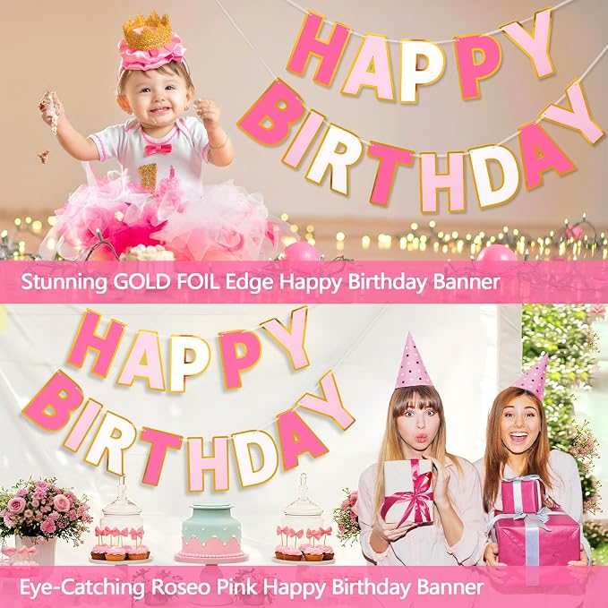 Pre-Strung Happy Birthday Banner - Image 6
