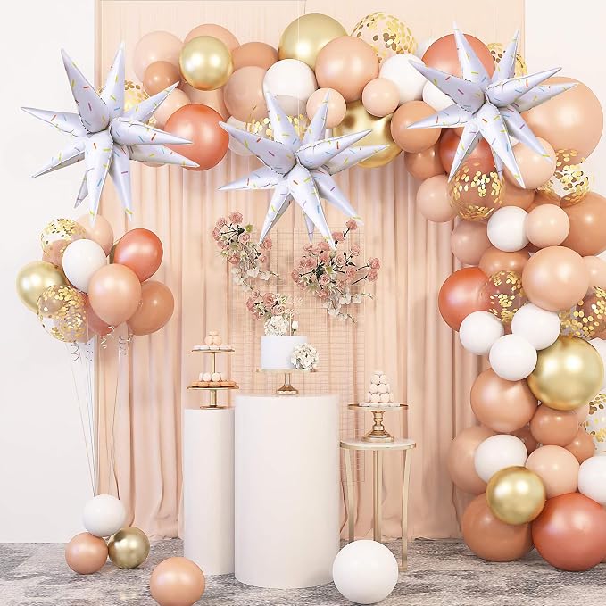 ZAKVOOR 60 Pcs Star Balloons 12 Spike Foil Party Decoration Balloons - Image 4