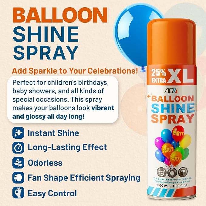 Balloon Shine Spray, High Gloss Finish - Image 2