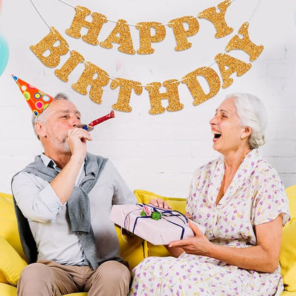 Orange Happy Birthday Banner Birthday Party Decorations Happy Birthday Banner - Image 5