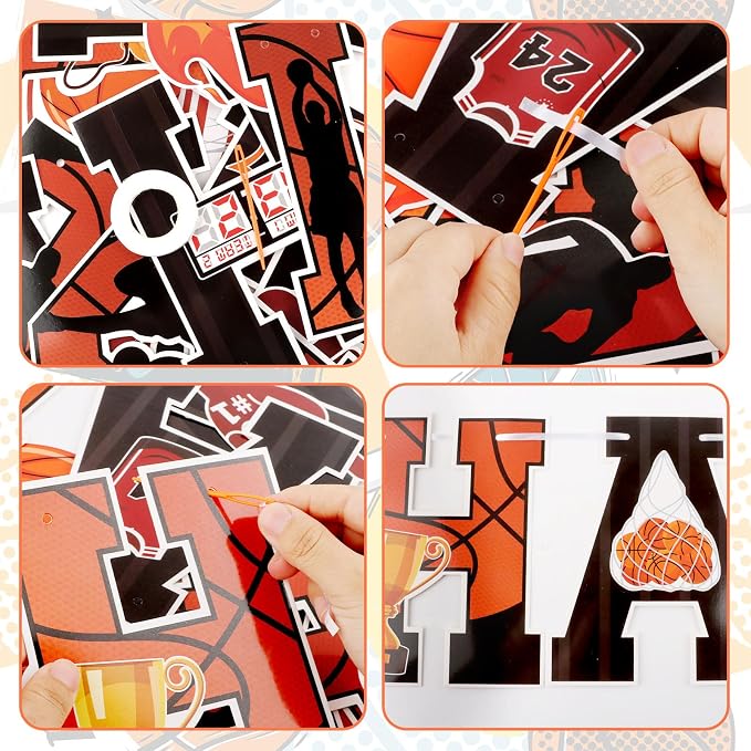 Basketball Birthday Banner Basketball Birthday Party Decorations Basketball - Image 3