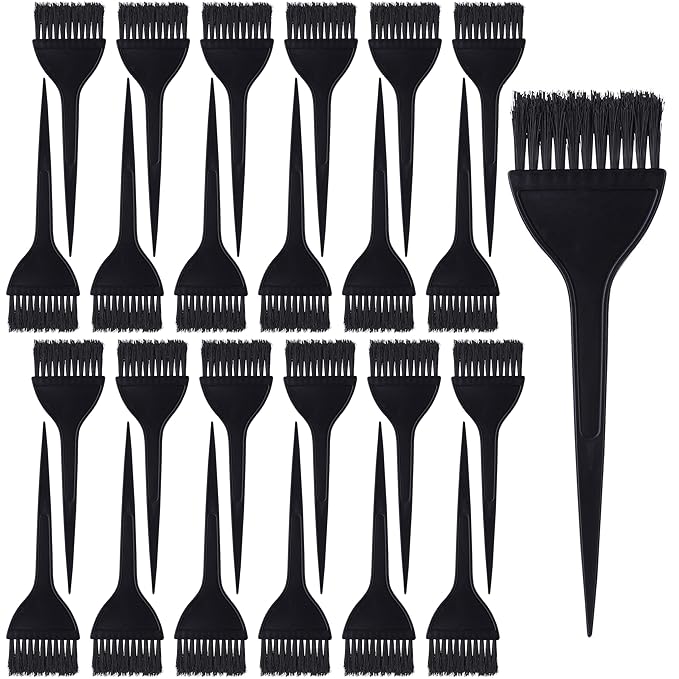 24 Pack Hair Dye Brushes, Color Tint Applicator, Hair Coloring Dying Brush Kit for Solon Black