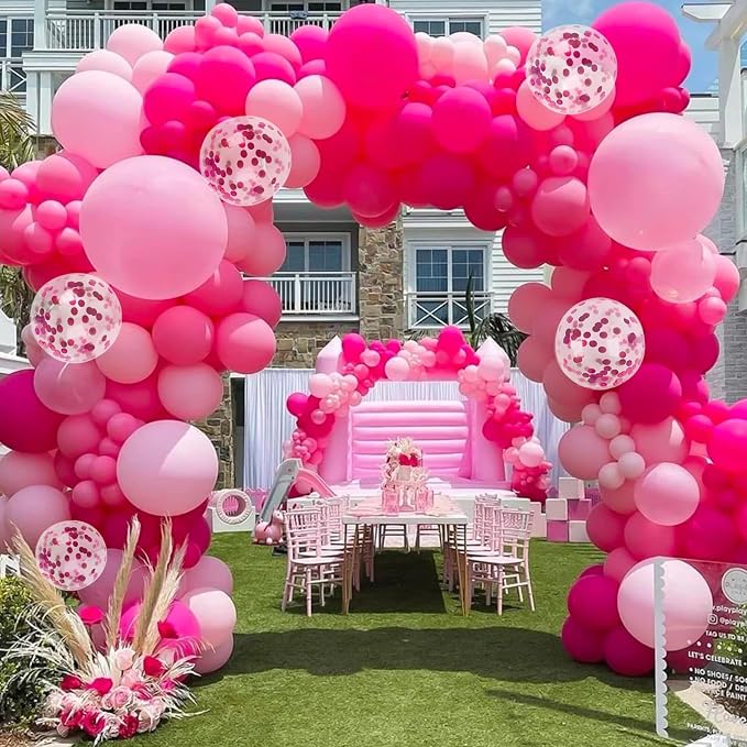RUBFAC Pink Balloons Party Balloon and Hot Pink Balloons - Image 6
