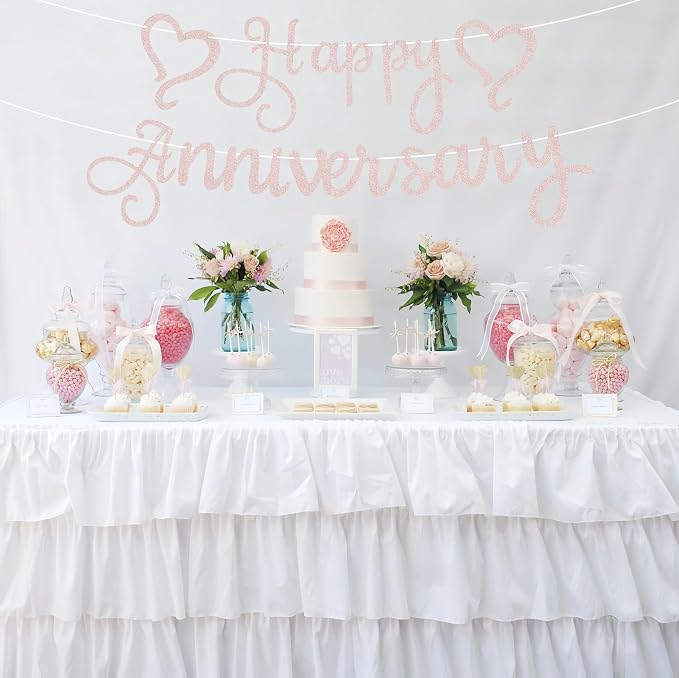Pre-Strung Happy Anniversary Banner - Image 6