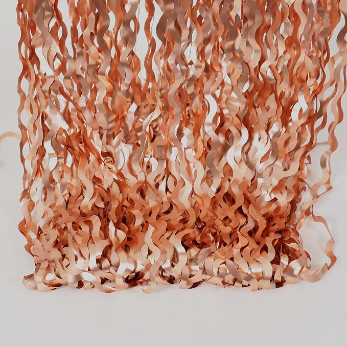 4 Pack Rose Gold Foil Curtain Birthday Decorations - Image 8