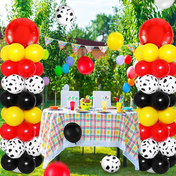 Hungdao 2 Sets Western Cowboy Cowgirl Themed Balloon Column Stand Kit Cartoon - Image 7