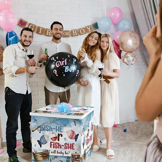 AmazingSpark 28in Giant Gender Reveal Gift Box - Image 6