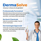 Dermasolve Psoriasis & Dandruff Oil, Dermatologist Approved for Flaky Scalp Relief