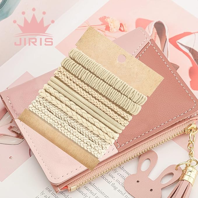 JIIRS 10PCS Boho Hair Ties,Elastic Bracelets,Elastic Ties, Hair Bands For Ponytails,Ponytail Holder for Thick or Thin Hair,Boho Hair Bracelets No-Damage For Daily Life, Sport, Working(Set1)