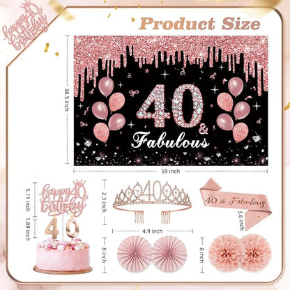 50Pcs 40th Birthday Decorations - Image 5