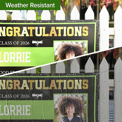 Graduation Banner, Custom Class of 2026 Image Graduation Banner Backdrop - Image 5