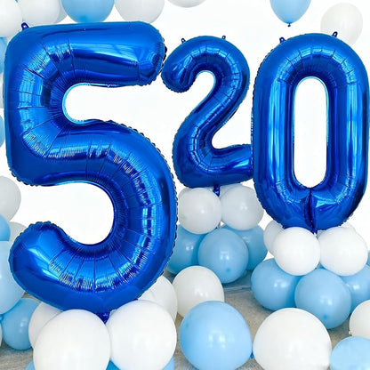40 Inch Navy Blue 8 Balloon for 8th Birthday Party, Helium Giant Foil Number 8 - Image 4
