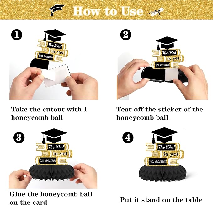 Black and Gold Graduation Decorations 2026 Class of 2026 Decorations - Image 6