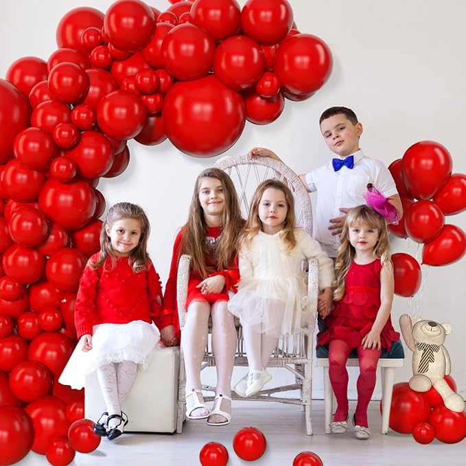 Amandir 153 Pcs Red Balloons Arch Garland Kit Different Sizes | 18 12 10 5 Inch - Image 7