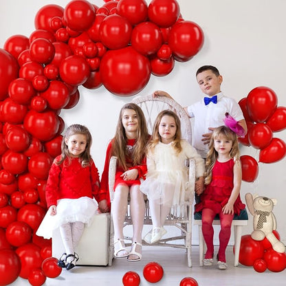 Amandir 153 Pcs Red Balloons Arch Garland Kit Different Sizes | 18 12 10 5 Inch - Image 7