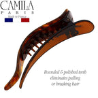 Camila Paris CP2478 French Hair Clip for Women, Alligator Clip, Handmade, Duckbill Girls Hair Claw, Fashion Durable Styling Hair Accessories for Women, Strong Hold No Slip Grip, Made in France