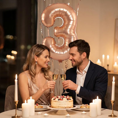 YPSelected 32 Inch Large Foil Helium Number Balloon Birthday Wedding Party 0-9 - Image 3