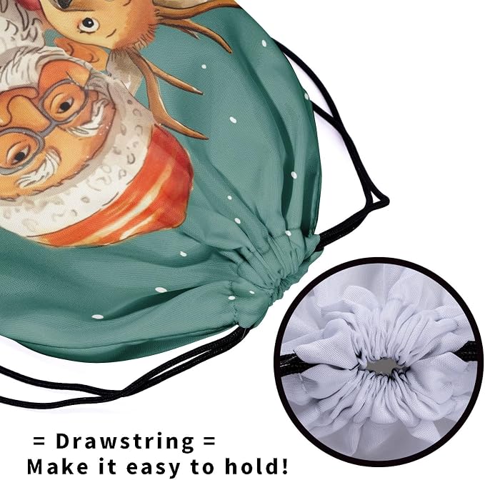 Winter Holiday Santa Grip Bag - Image 5