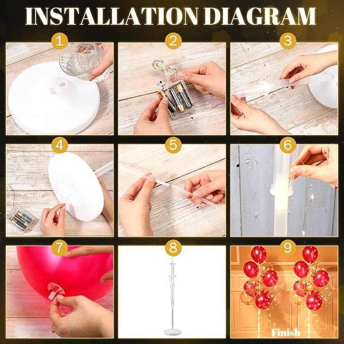 2 Set Floor Balloon Column Stand Kit - Image 2