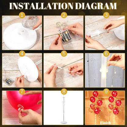 2 Set Floor Balloon Column Stand Kit - Image 2