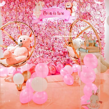 120 Pack Pearl Pink Balloons, Bright 12 inch Royal Pink Latex Party Balloons - Image 5