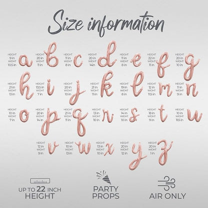 Cursive Script Letter Balloons - Image 4