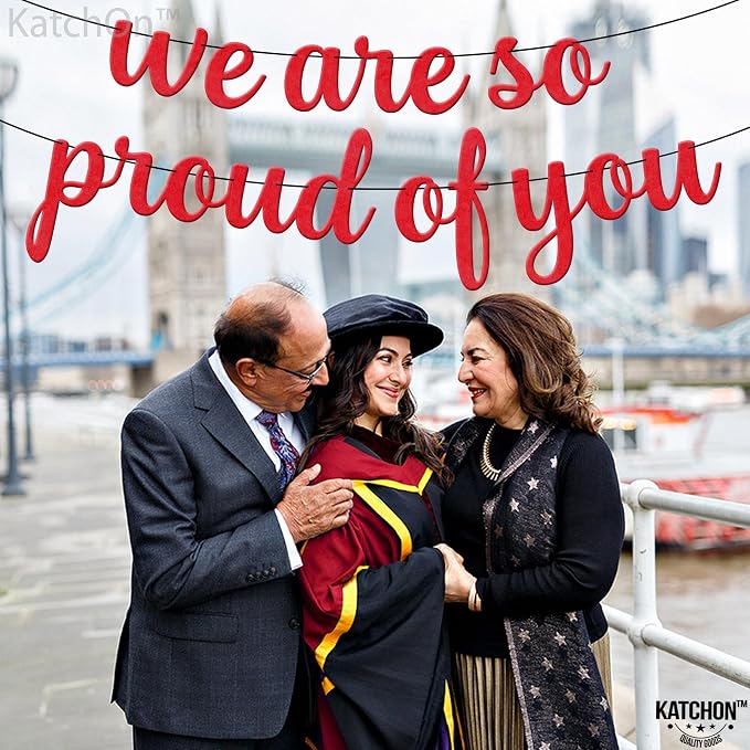 KatchOn Felt We are So Proud of You Banner 8 Feet | No DIY, Congratulations - Image 6