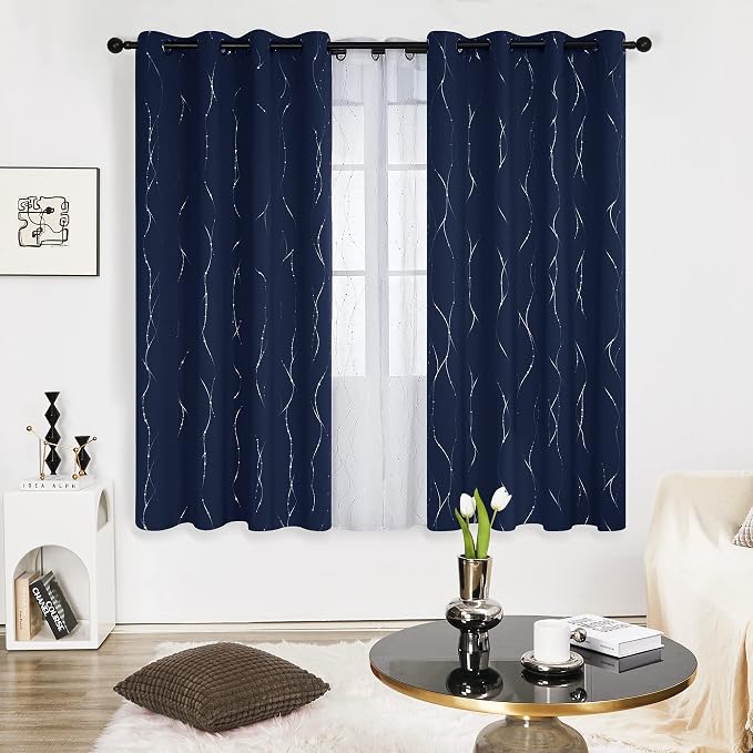 Deconovo Living Room Curtains 72 Inches Long, Thermal Insulated, Room Darkening - Image 2